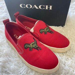 COACH Rexy‎ Capsule Collection Slip On Canvas Sneakers